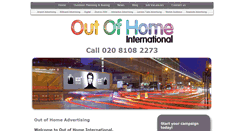 Desktop Screenshot of oohinternational.co.uk